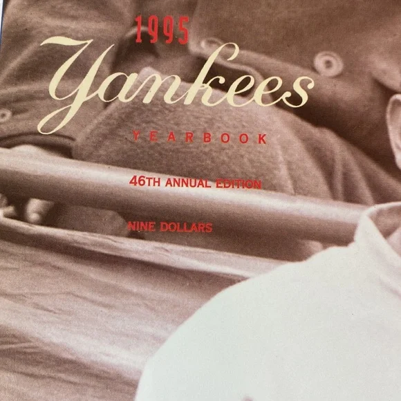 1995 Yankees Yearbook 45th Annual Edition Babe Ruth Hits 100. - Picture 2 of 11